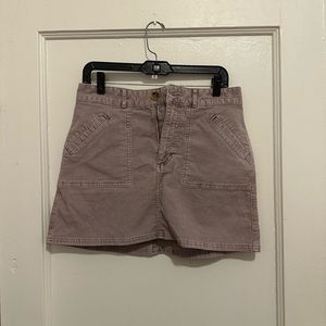 NWT lilac corduroy mini skirt